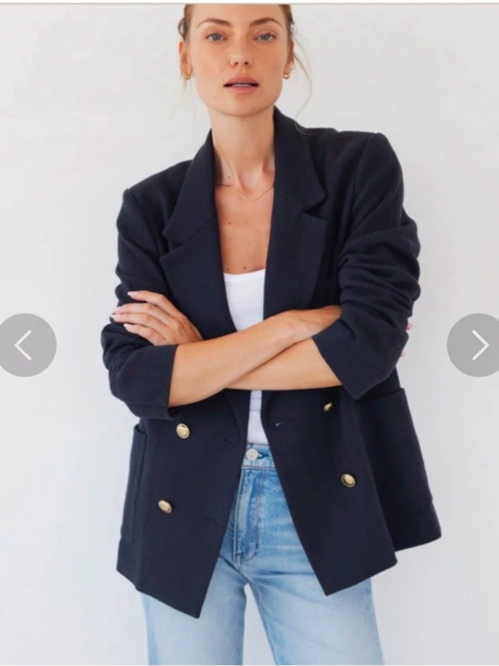 AYR Double Shot Blazer - Navy